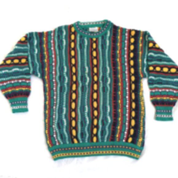 Vintage Kalaroo Made in Australia Mercerized Cotton Mens sz XL Coogi Sweater 90s - Picture 8 of 15